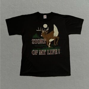Vintage 1988 “Story Of My Life” Deer Hunting T-Shirt. Size L.